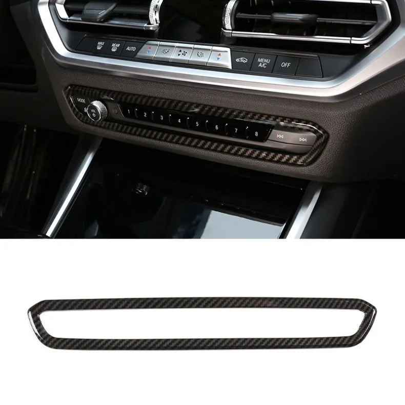 For BMW 3 Series G20 2020-2022 ABS Carbon Fiber Interior Kit Dashboard Console Gear Shift Panel Decoration Cover Trim Stickers