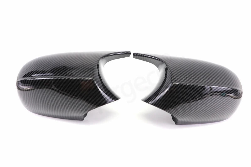 Carbon Fiber Pattern Black Side Mirror cover Caps Replacement for BMW E90 E91 2005-2011 E92 E93 2006-2013 E81 E82 E88 E87 E88