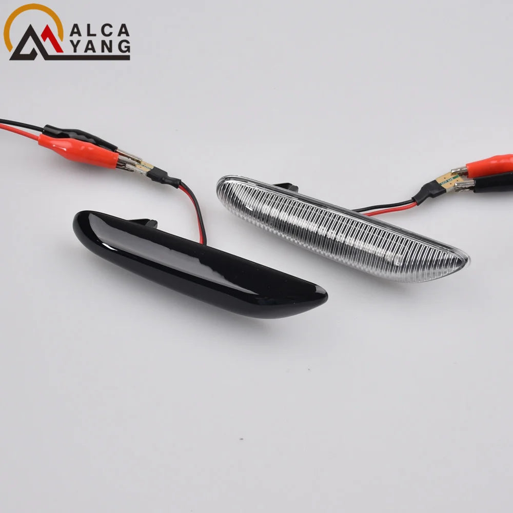 2x Dynamic LED Fender Light Side Marker For BMW 1 3 5 serie E46 E60 E61 E81 E82 E87 E88 E90 E91 E92 E93 X1 E84 X3 E83 X5 E53