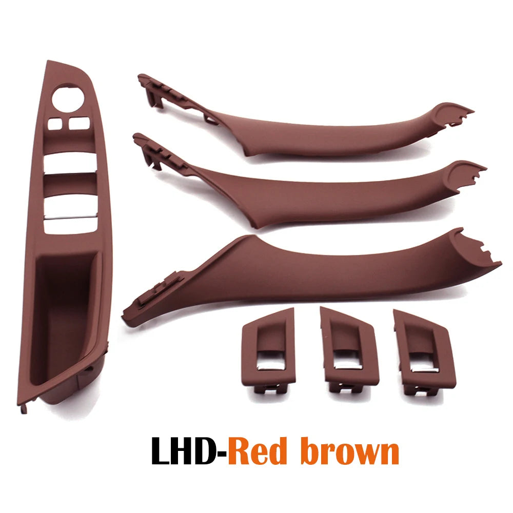 LHD RHD Beige Black Brown Oyster Car Interior Door Armrest Inside Pull Handle Set For BMW 5 Series F10 F11 523i 525i 528i 530i