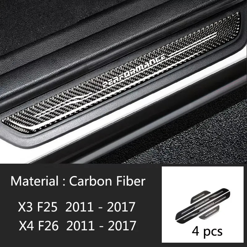 For BMW 1 2 3 4 5 Series F10 F20 F30 F34 X3 X5 X6 Accessories Welcome pedal Door Sill Scuff Plate Guards Protector Cover strip