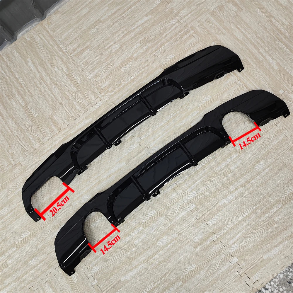 MP Style For BMW 3 Series E90 E91 320i 320d 325d 330d 335i 2005-2012 4-Door M-Sport Rear Bumper Diffuser Bodykits Tuning Black