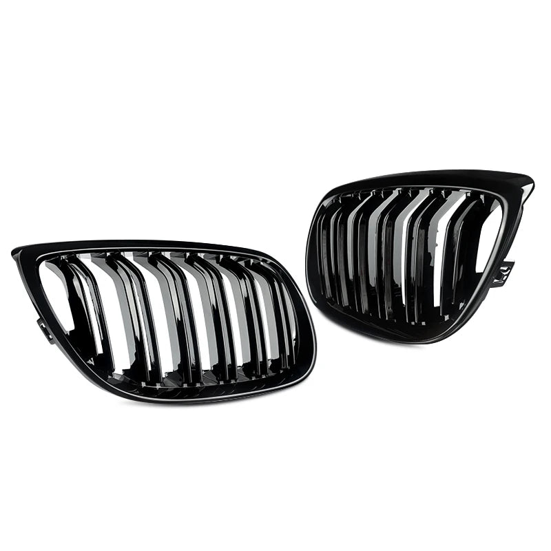 Gloss Black For BMW 5 Series F10 F11 F18 M5 Front Bumper Grills Double 2010-2016 Wide Kidney Grille 520d 530d 540i 528i 535i CAR