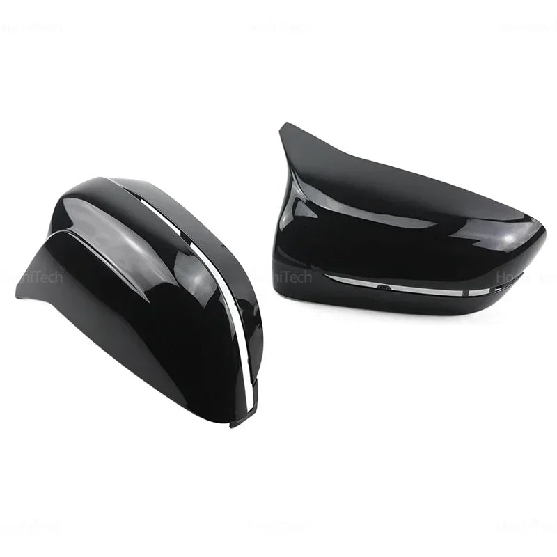 For BMW 3 4 5 6 7 8 series G20 G22 G30 G38 G11 G15 G16 Car Rearview Mirror Cover Side Wing Protect Frame Covers Bright Black