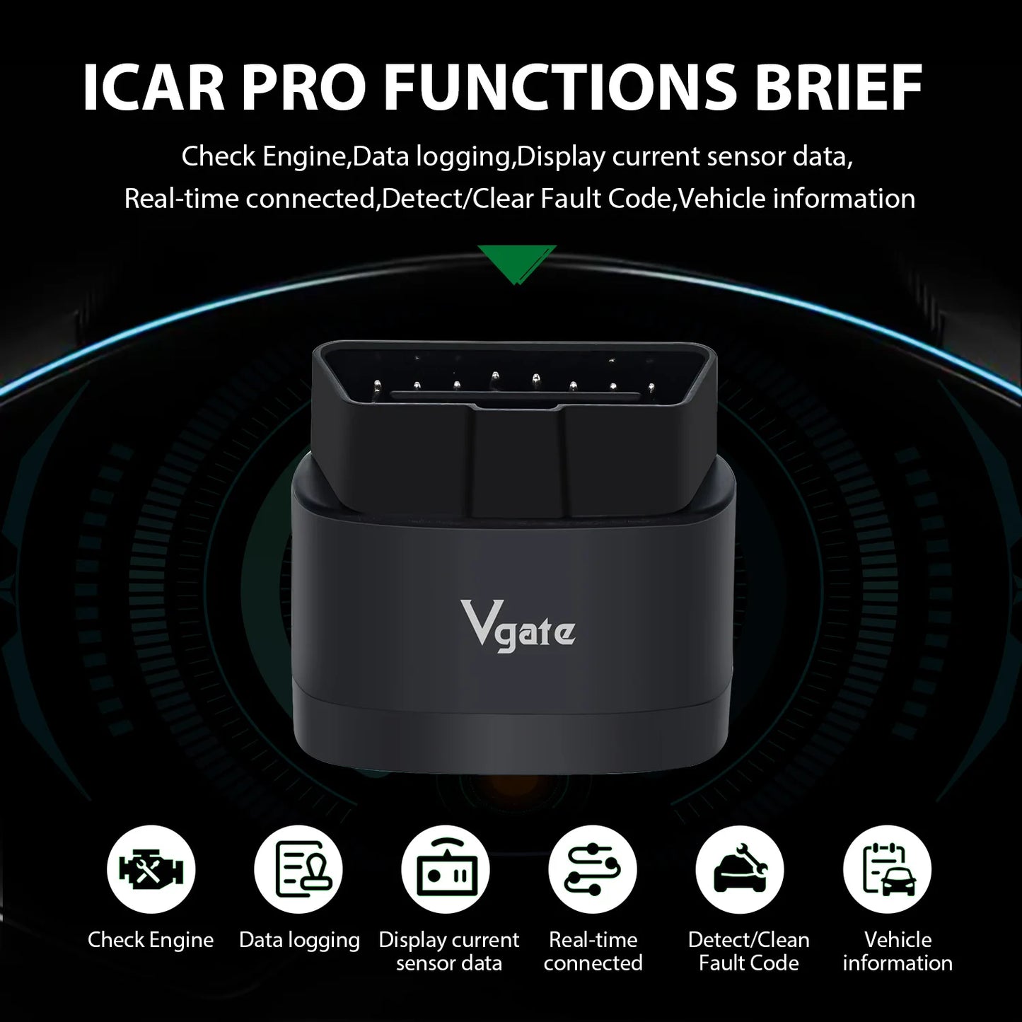NEW Vgate iCar Pro 2S ELM327 Bluetooth 5.2 V2.3 Car OBD Scanner Upgraded EV Auto Diagnostic Tool BimmerCode for IOS Android PC