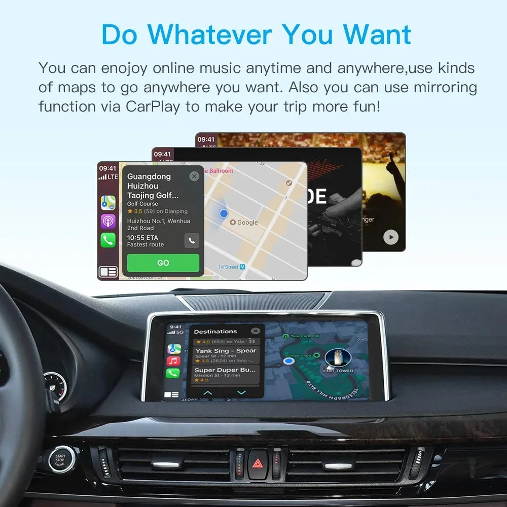 LEXXSON NEW Wireless CarPlay Android For BMW NBT CIC System 1 2 3 4 5 Series X1 X3 X4 X5 F20 F30 F31 F34 F10 F48 F25 F26 F15 F60