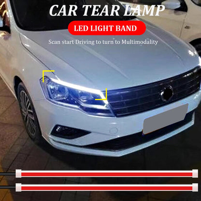 Sequential LED DRL strips with turn signal for BMW headlights, universal fit, view 5