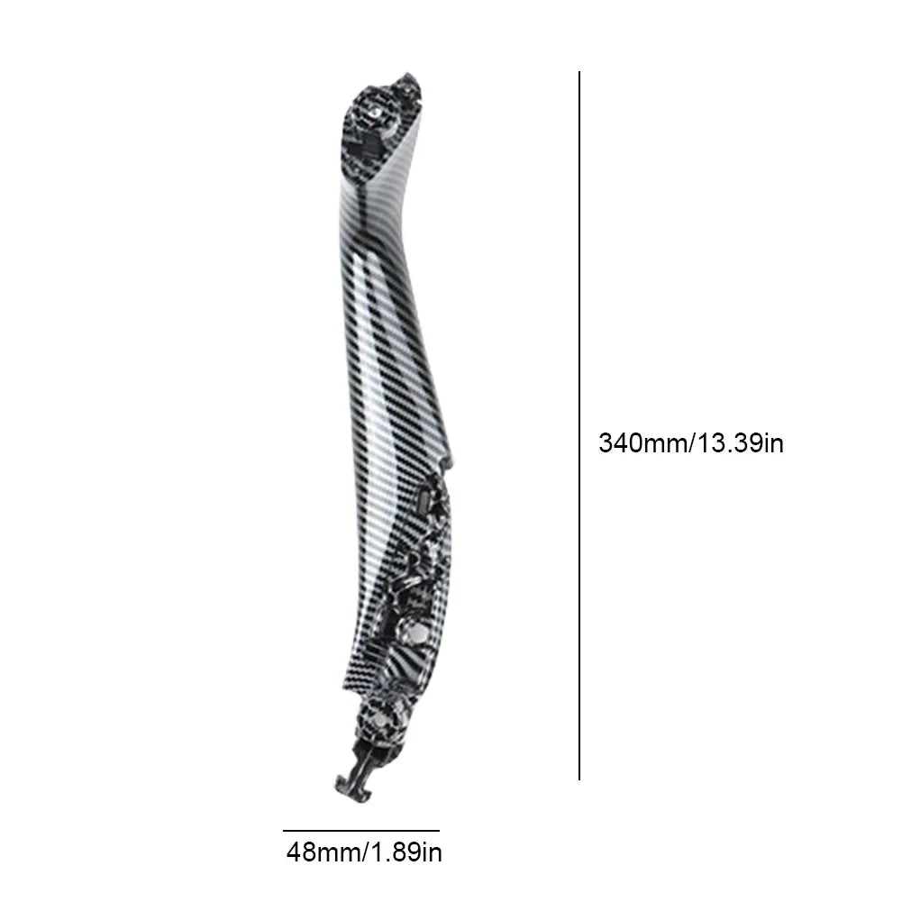 For BMW 5 Series G30 G31 G38 17-23 Car Door Handle Inside Panel Trim Left Right Door Pull Handle Carbon Fiber Car Door Pull Grab