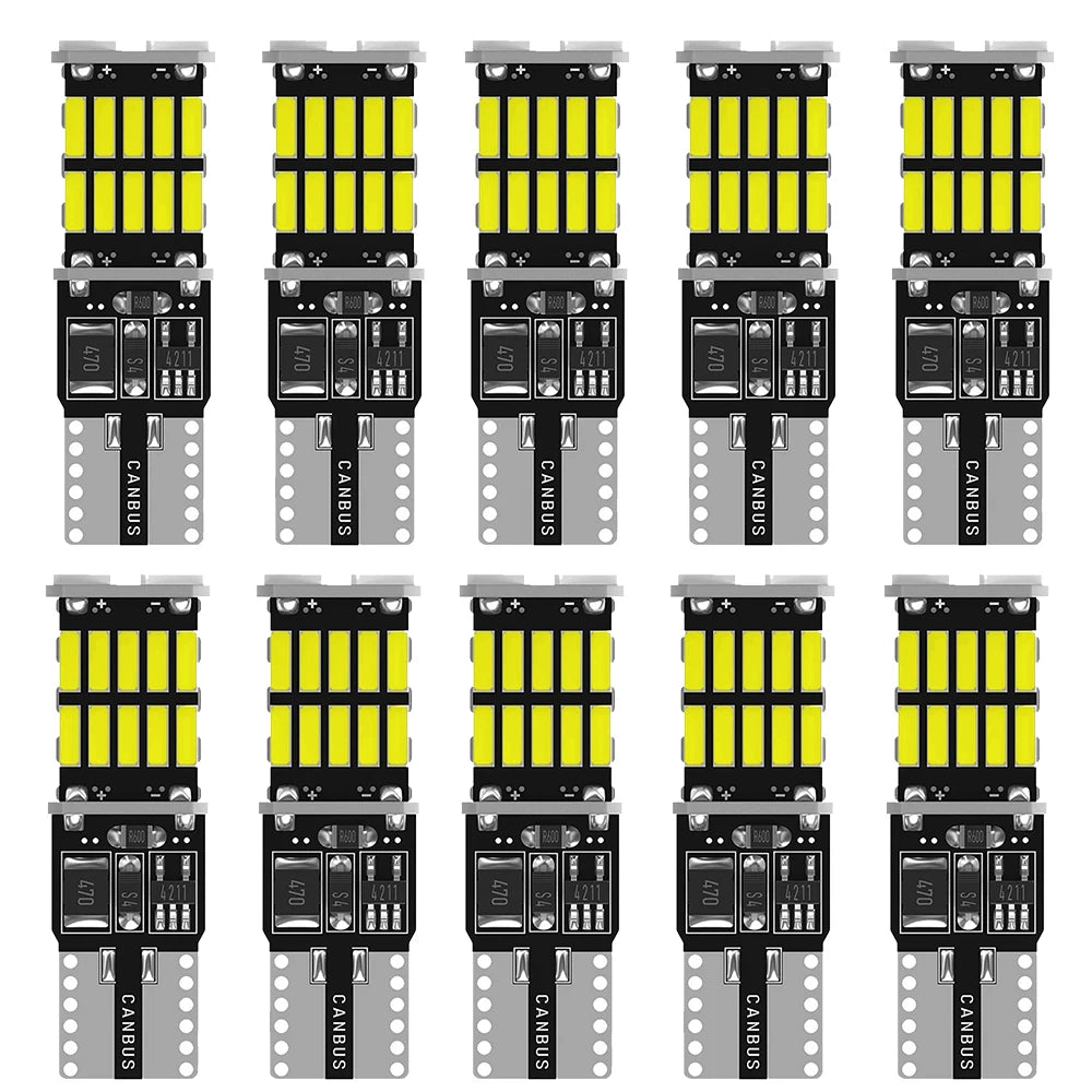 2/10x T10 W5W Canbus Car LED Bulb for BMW Mini Cooper R56 R53 E90 E46 F20 F10 E39 Z4 Interior Dome Trunk Lamp Parking Lights 12V