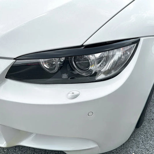 ABS Gloss Headlight Eyebrows Eyelids 2Pcs for BMW E92 E93 3 Series 325i 330i 330d 335i 335d Pre-LCI 3D Stickers Car Accessories