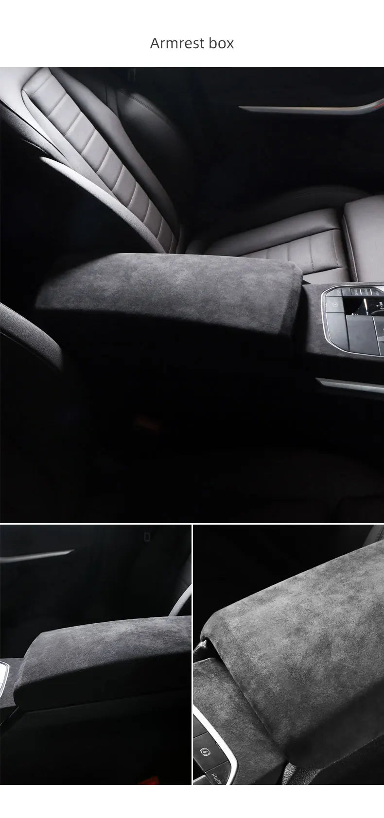 For BMW G20 G28 G23 Serie 3 4 Made of Alcantara Center Console Gear Shift Knob Panel Cover Trim Sticker Car Interior Accessories