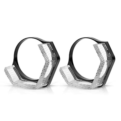 Rectangular RGB angel eye shrouds with app control, product photo 5