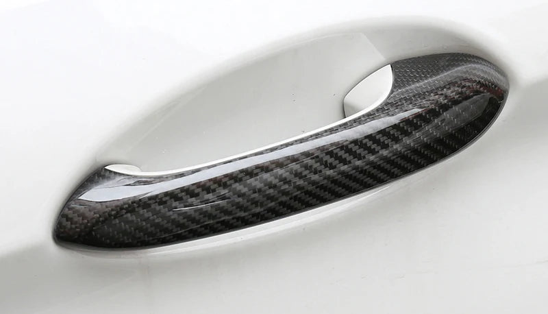 Real Carbon Fiber Car Door Handle Decoration For BMW 3 4 5 6 7 8 X Series X3 X4 X5 X6 X7 G01 G02 G05 G06 F90 G20 G22 G30 G38 G32