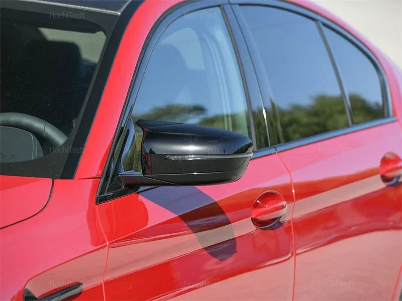 For BMW 3 4 5 6 7 8 series G20 G22 G30 G38 G11 G15 G16 Car Rearview Mirror Cover Side Wing Protect Frame Covers Bright Black