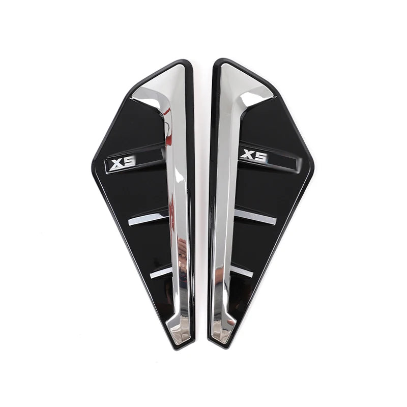 2pcs Car Modified Side Spoiler Wind Knife For BMW X5 G05 X5M F95 2019-2022 Side Fender Vent Decoration Stickers Car-Styling