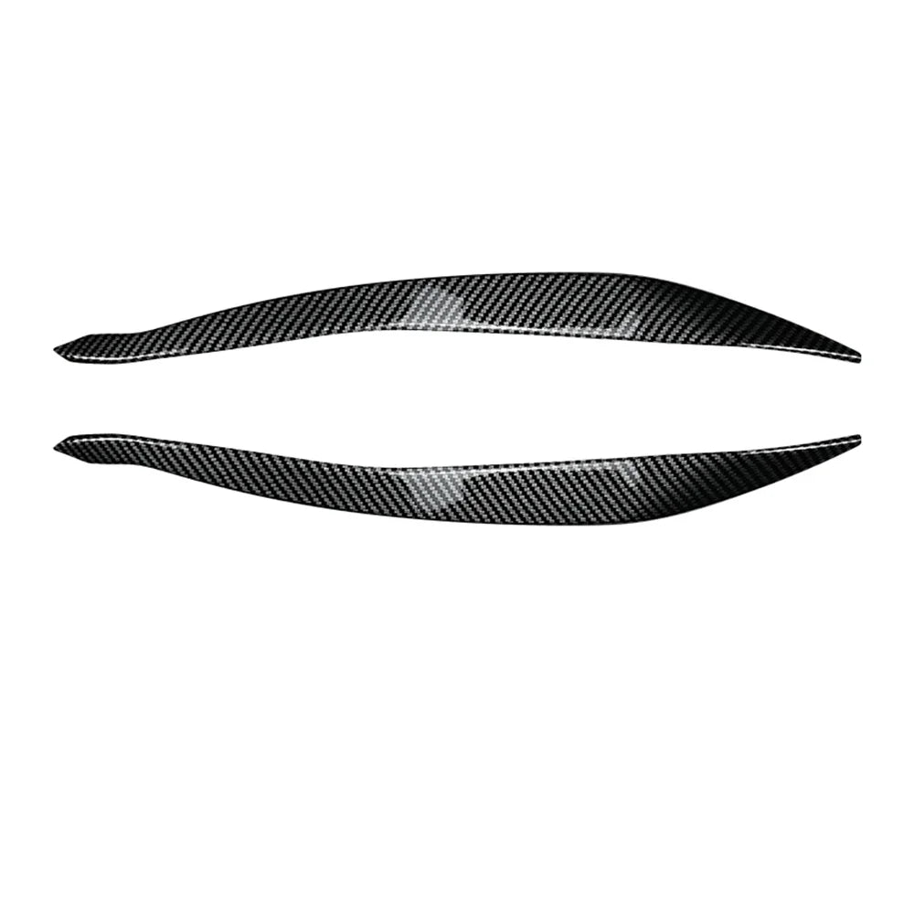 2Pcs ABS Gloss Headlight Evil Eyebrows Eyelids For BMW F10 F11 5 Series 518d 520d 523i 530i 530d 550i M5 2009-2017 3D Stickers