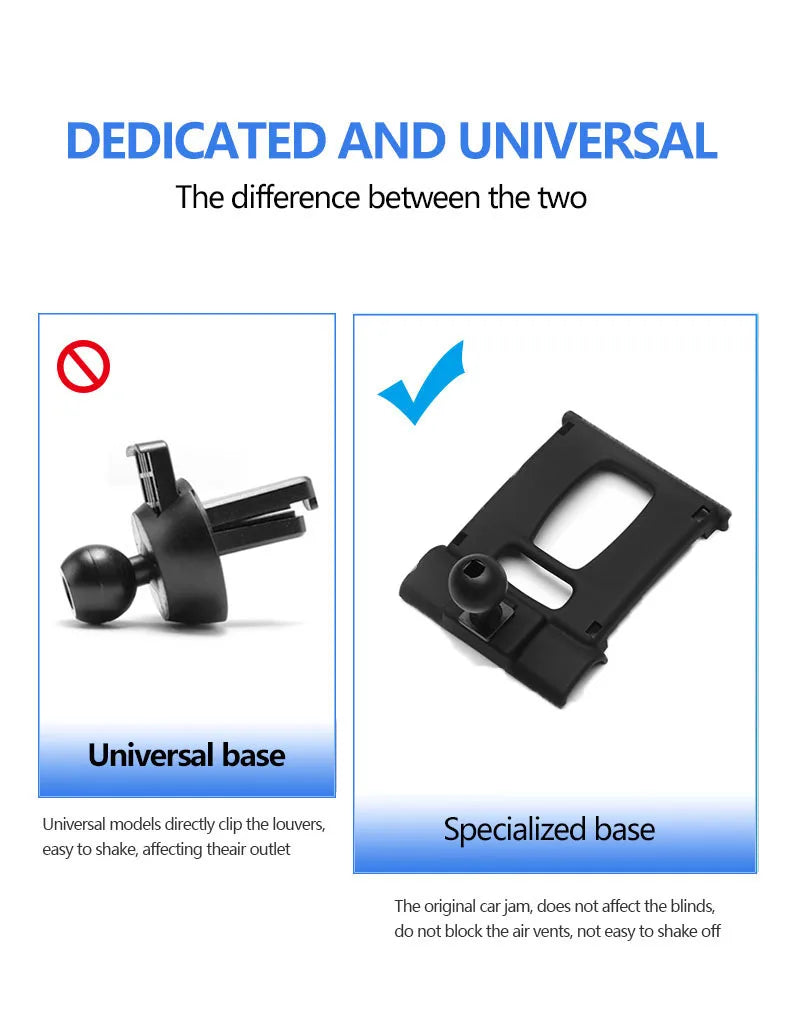 Car Special Phone Holder Stand 17mm Ball Head Base Interior GPS Mount Bracket For BMW 1/2/3/4/5/7 Series/X1X2/X3/X4/X5/X6/X7