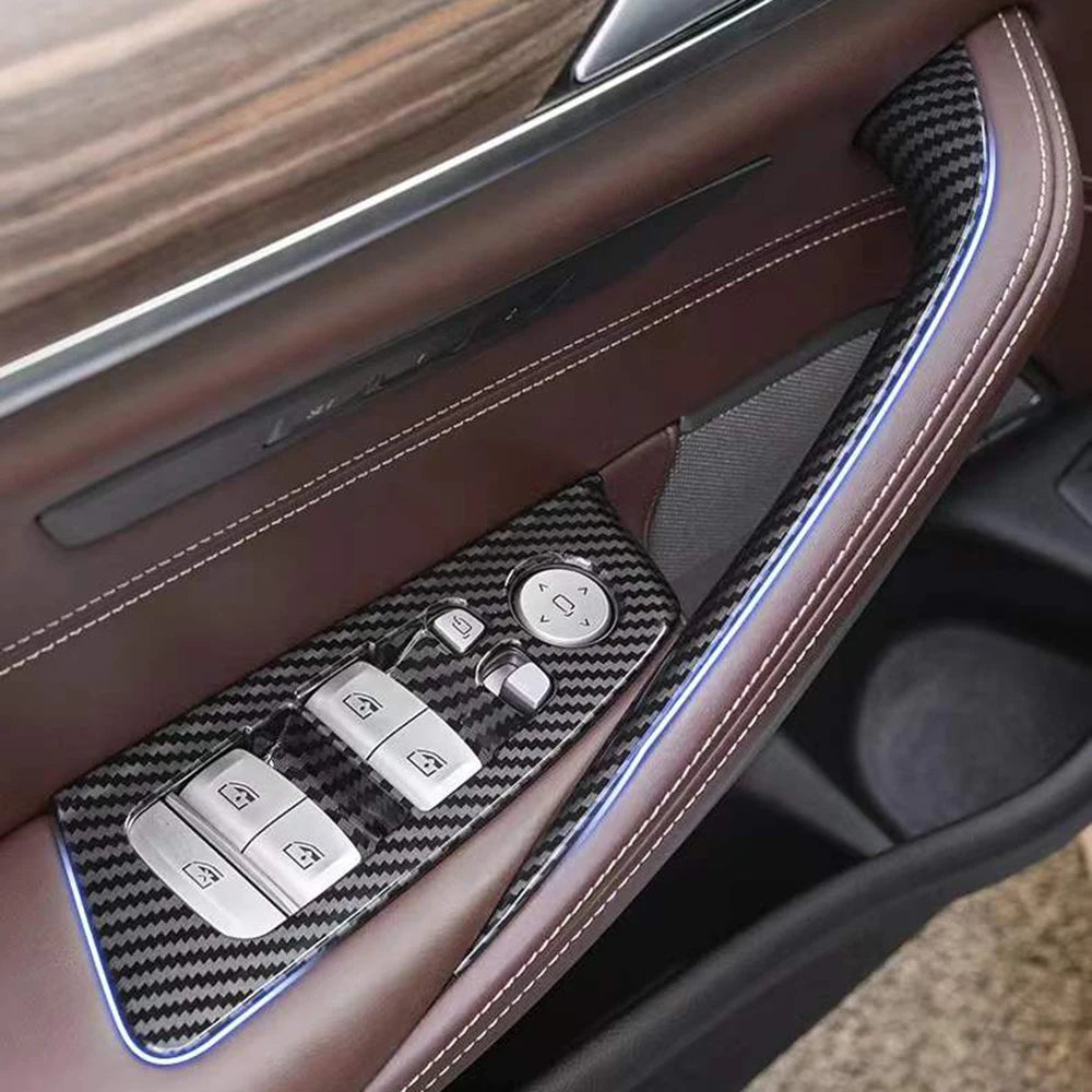 Car Front Rear Left Right Door Handle Inner Handle Cover Trim Replacement For BMW 5 Series M5 G30 G31 F90 2017-2021 51417438521