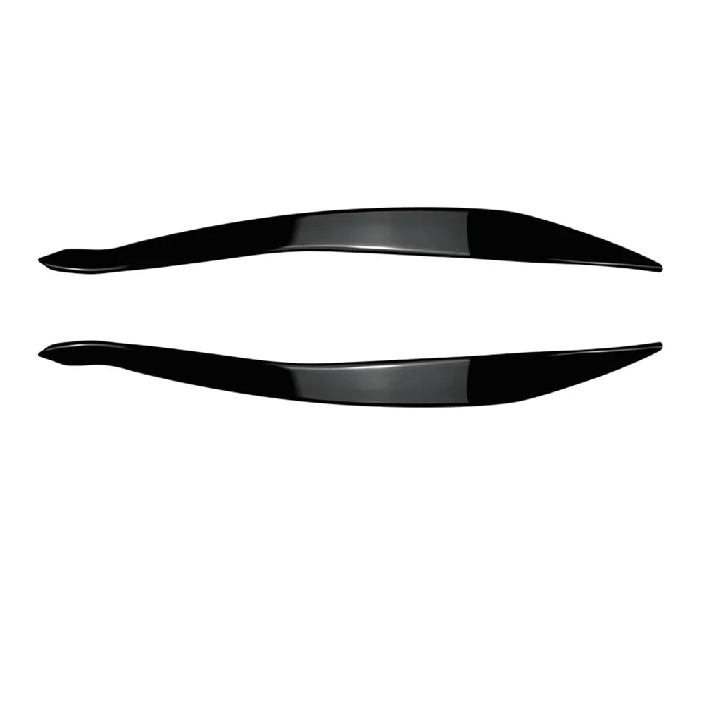 2Pcs ABS Gloss Headlight Evil Eyebrows Eyelids For BMW F10 F11 5 Series 518d 520d 523i 530i 530d 550i M5 2009-2017 3D Stickers