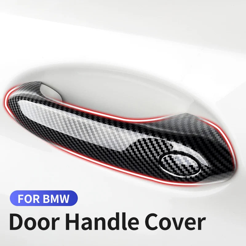 4PCS Car Door Handle Cover Trim Exterior Decoration For BMW G20 G30 G32 X1 F48 X2 F39 X3 G01 X4 G02 X5 F15 G05 G06 5 Series LHD