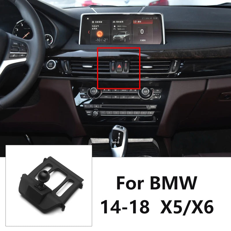 Car Special Phone Holder Stand 17mm Ball Head Base Interior GPS Mount Bracket For BMW 1/2/3/4/5/7 Series/X1X2/X3/X4/X5/X6/X7