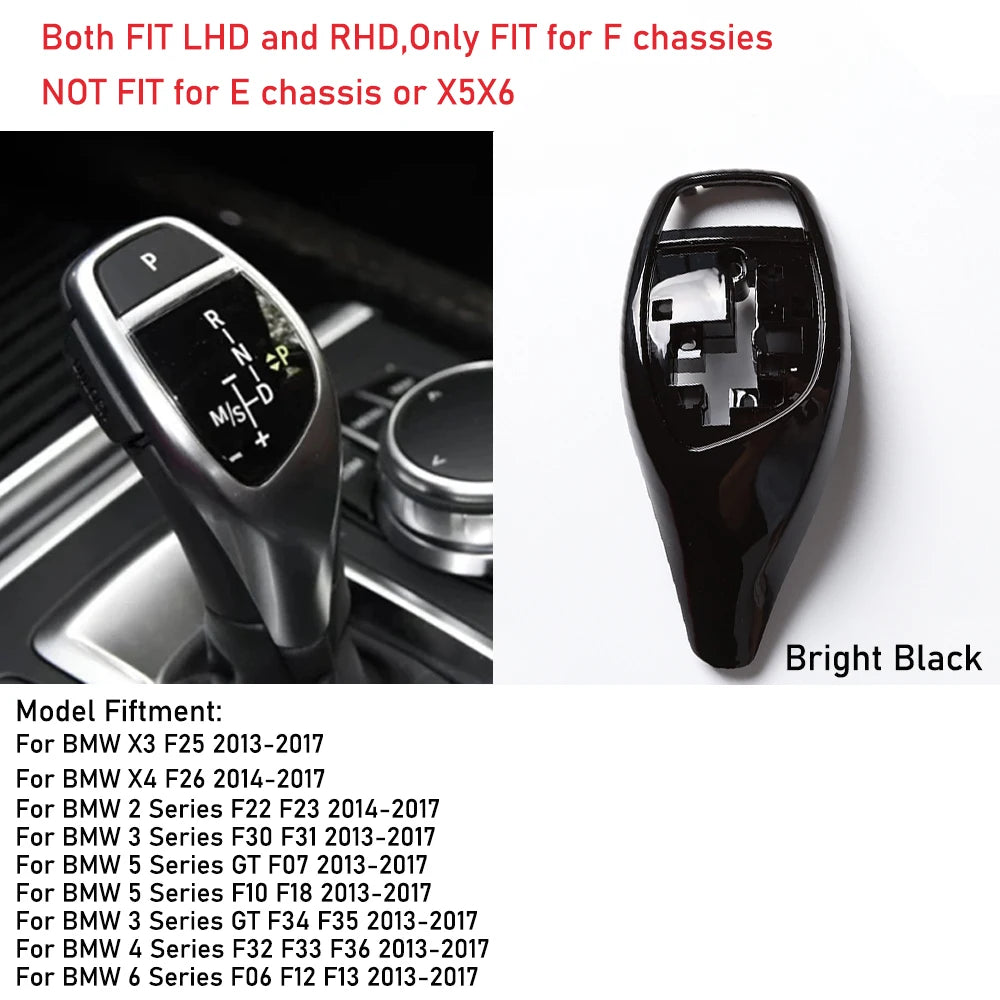 F10 F30 F11 F31 Gear Shift Knob Cover Interior Replacement Gear Shifter Lever Panel For BMW F32 F33 F34 F36 F06 F12 F20 F22 F25