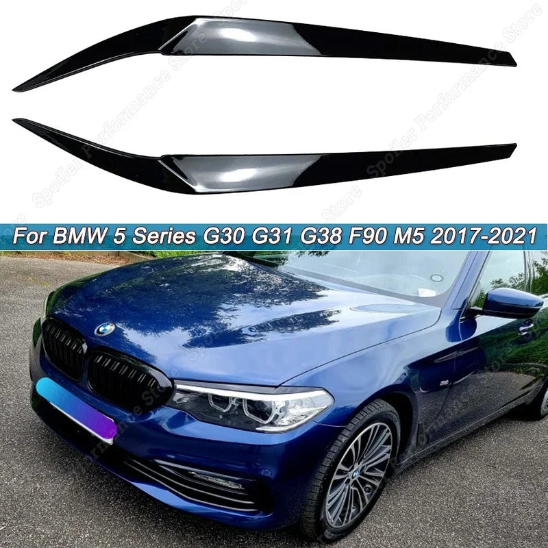 Headlight eyelid trims for BMW G30 / G31 / G38 / F90 M5