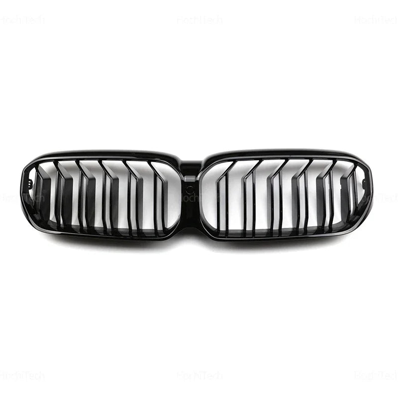 For BMW 5 Series G30 G38 G31 F90 M5 LCI 2020-2023 Car Front Bumper Grille Racing Grills Replacement 2 Slat Gloss Black Grilles