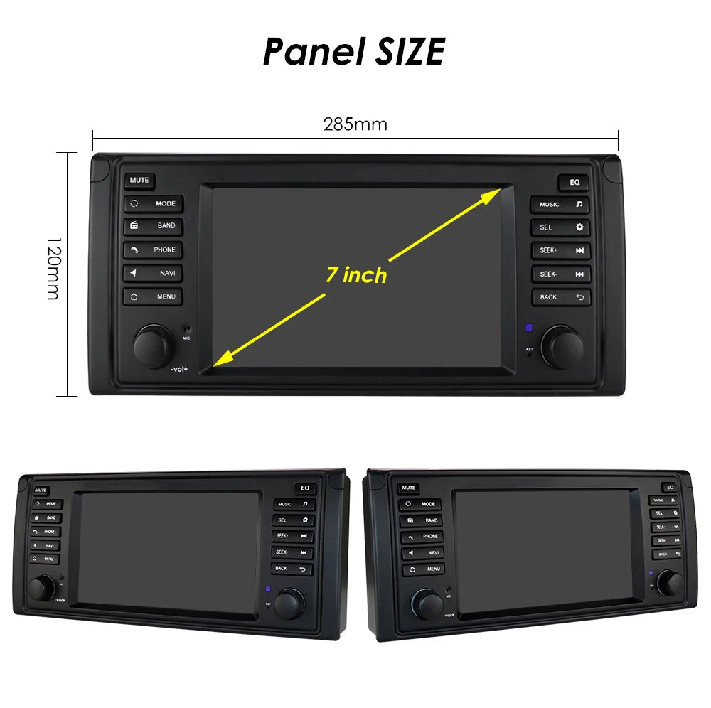 Hizpo Car Intelligent Systems for BMW 5 Series E39 X5 E53 M5 1996-2003 Multimedia 2din Autoradio Android 13 Auto Carplay 7862 4G
