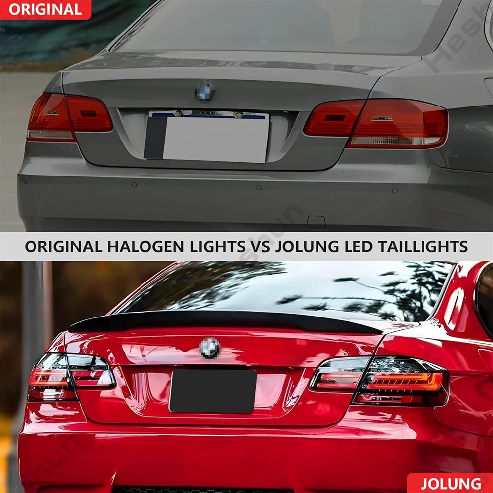 Pair Full LED Taillights For BMW 3 Series E92 M3 coupe 328i 335i 330i 2006 - 2012 Taillamp Rear Lamp Brake Fog Turn Signal Light