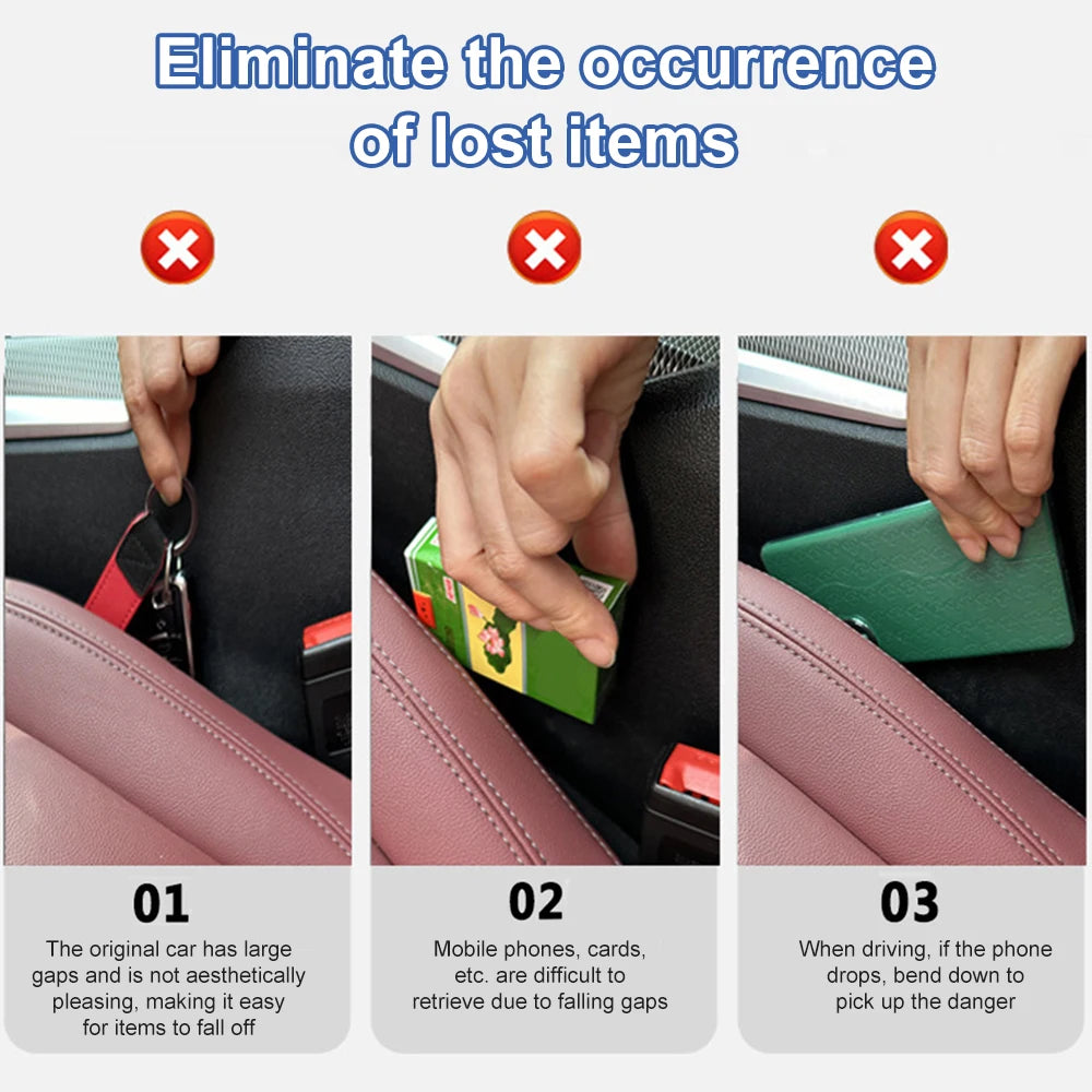 2pcs Car Seat Gap Filler Between Seats For BMW 3 Series F30 F31 F34 M3 E46 E90 E91 E92 E93 G21 G20 Interior Auto Accessories