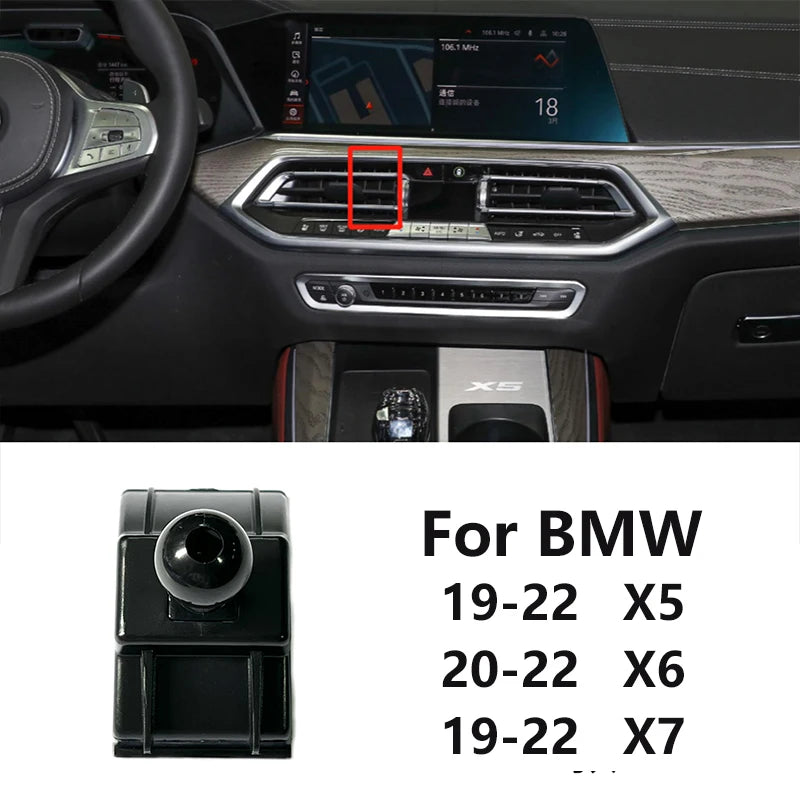 Car Special Phone Holder Stand 17mm Ball Head Base Interior GPS Mount Bracket For BMW 1/2/3/4/5/7 Series/X1X2/X3/X4/X5/X6/X7