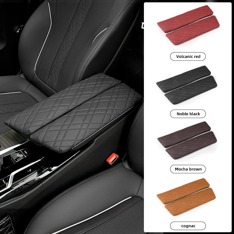 2pc Car Armrest Box Pad Auto Central Arm Rest Box Cover Protect Mat Interior Styling Accessory For BMW G30 G38 G32 6GT 2018-2023