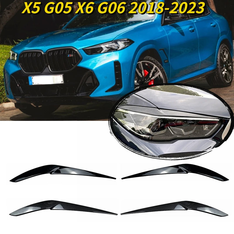 Headlight eyelids for BMW X5 G05 and X6 G06
