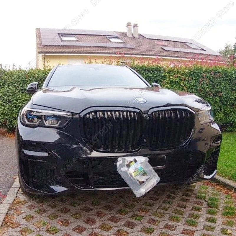 For BMW X5 G05 X6 G06 30i 30d 35i 35d M50i M50d 2018-2023 Car Headlights Eyebrow Eyelids Cover Gloss Black Body Kit Tuning ABS