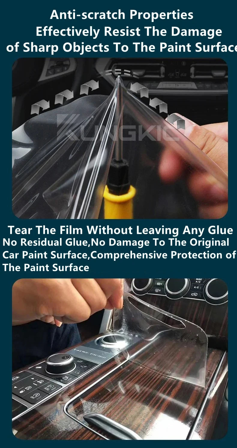 For BMW X5 G05 2019-2022 TPU Gearbox Panel Navigation Automotive Interior Screen Protective Cover Film Anti-Scratch Sticker