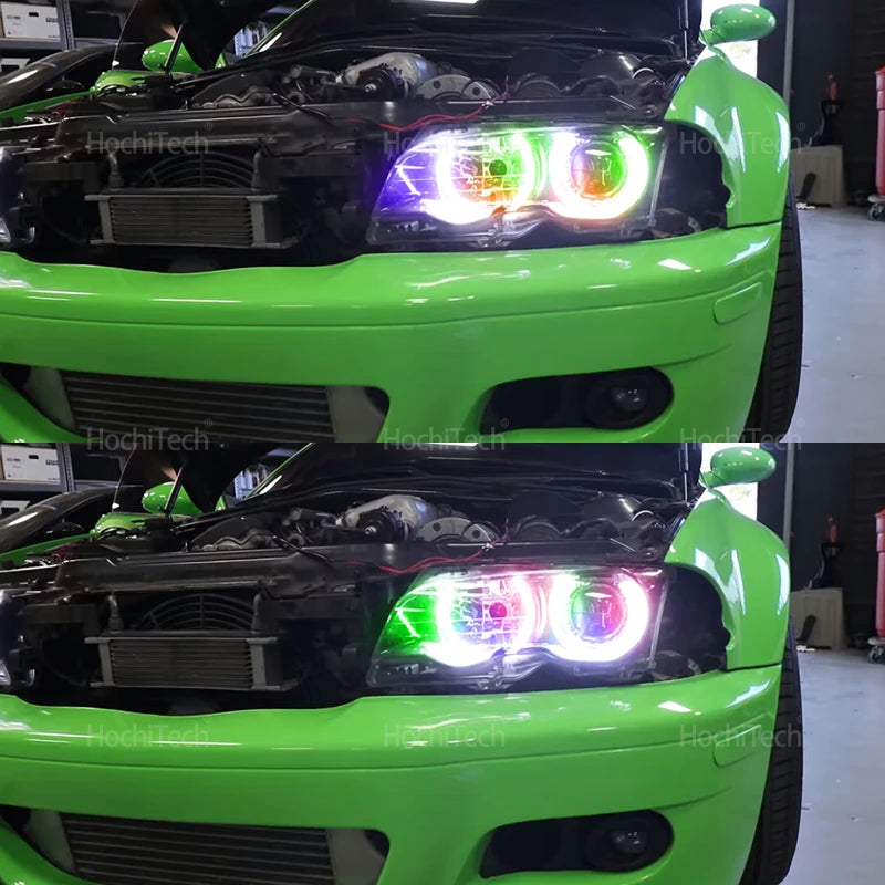 APP Dynamic Angel Eyes Rings Light DRL with Turn Signal Light for BMW 3 5 7 Series E36 E46 E39 E38 728i 740d 325i 328i 740i 730d