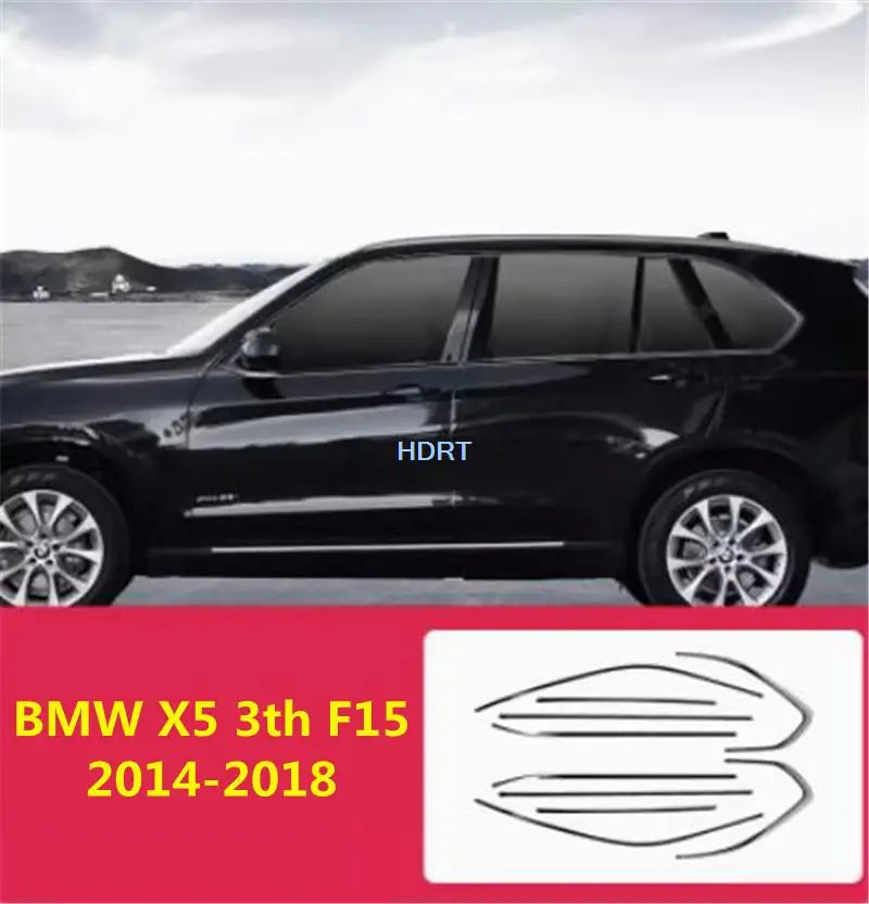 Sticker Glass Moulding Cover Black Window Strip Trim Frame For BMW X1 X2 X3 X4 X5 X6 X7 3 4 5 6 7 Series 2006-2023 Car Styling