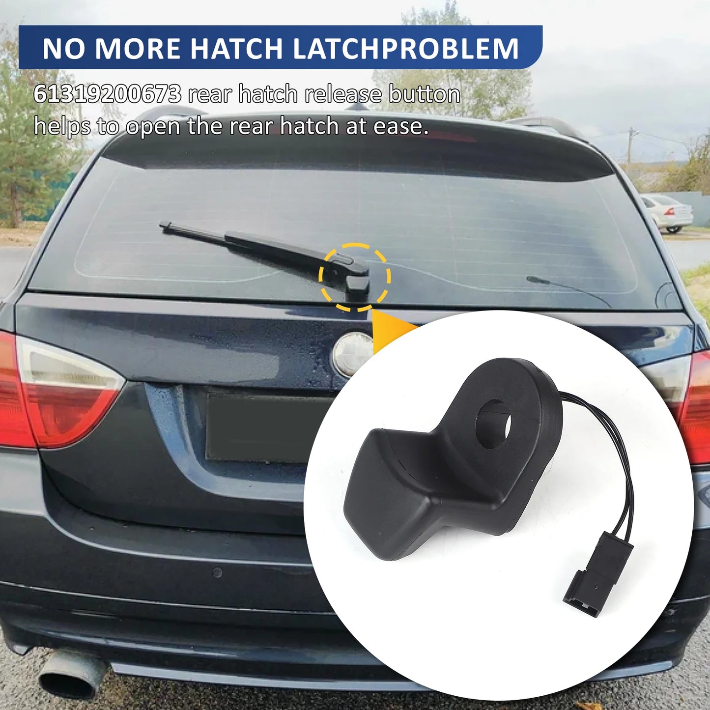 61319200673 For BMW E46 E91 E61 328i 535xi 323i 325xi 328i 328ixDrive 328xi 535xi Car Rear Tailgate Window Key Button Switch