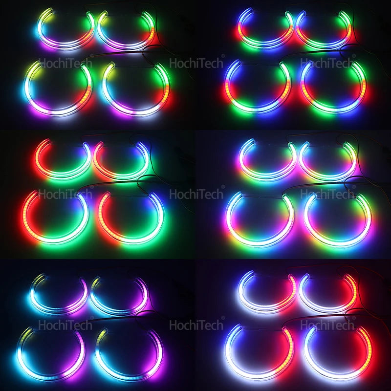APP Dynamic Angel Eyes Rings Light DRL with Turn Signal Light for BMW 3 5 7 Series E36 E46 E39 E38 728i 740d 325i 328i 740i 730d