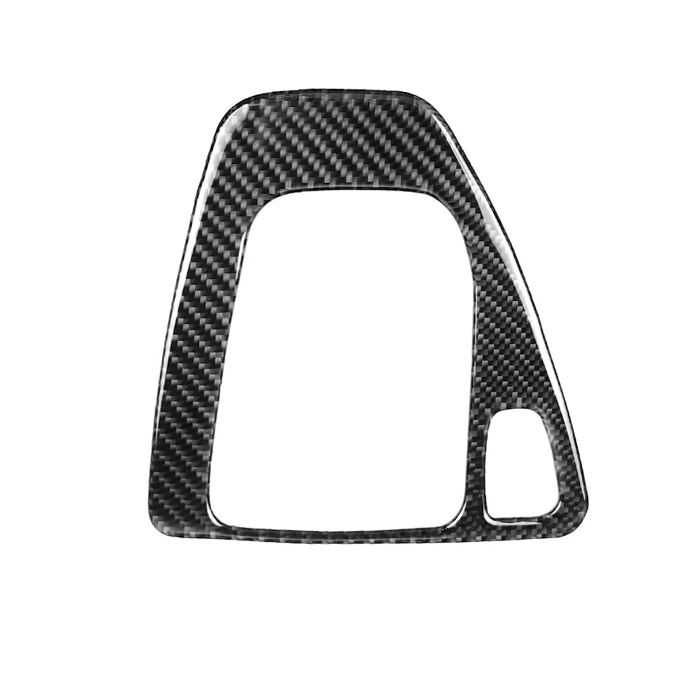 Car Gear Shift Panel Knob Cover Real Carbon Fiber Auto Box Interior Stickers For BMW 3 Series E90 E92 E93 2005-2012 New