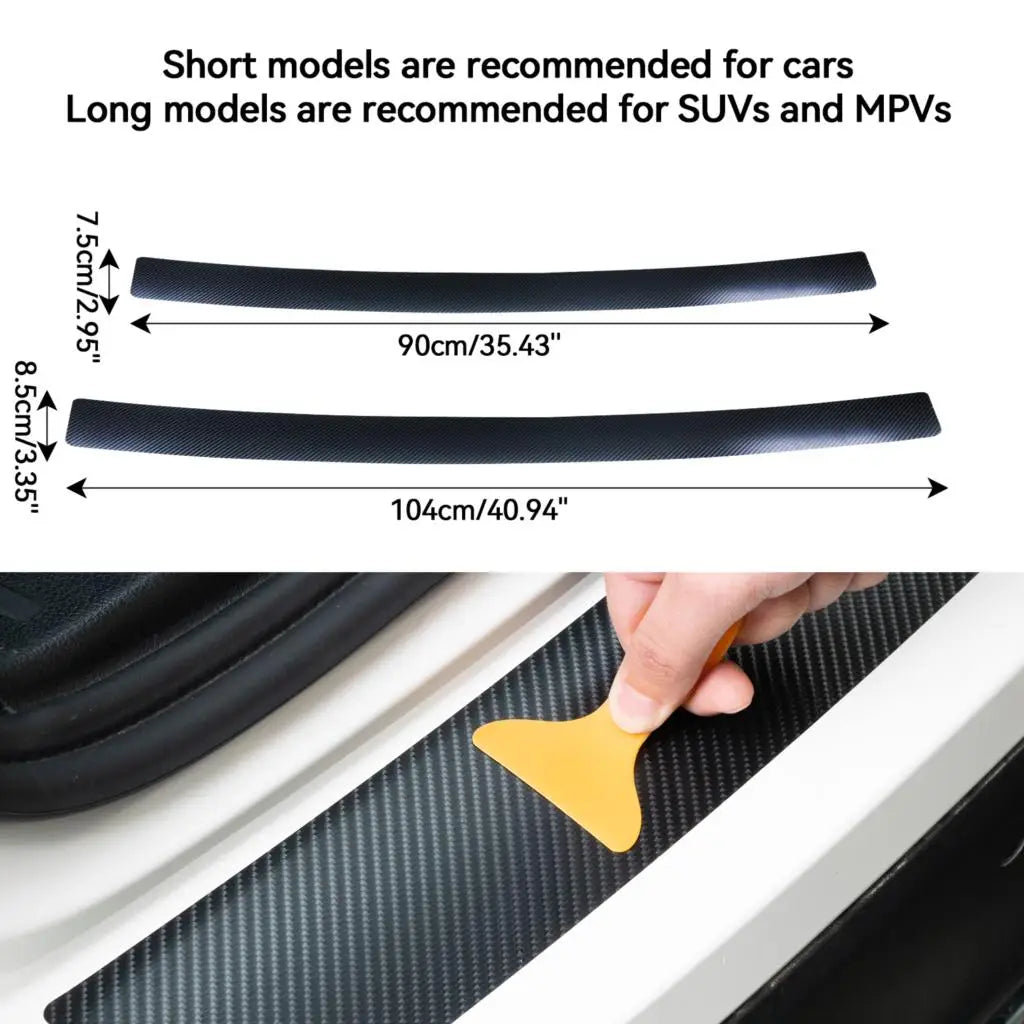 Carbon Fiber Car Trunk Rear Bumper Protector Sticker Sill Plate for BMW F20 F21 F31 G31 F11 E61 E60 X1 F48 X2 F39 X3 G01 F25 E83