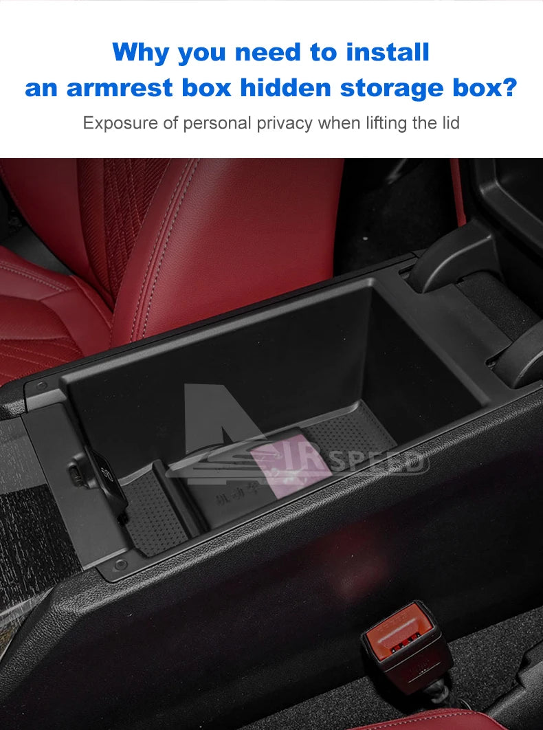 for BMW 2 3 4 Series i4 G26 G20 G22 M3 G80 M4 2020-2023 Car Armrest Hidden Storage Box Organizer Interior Modification Product