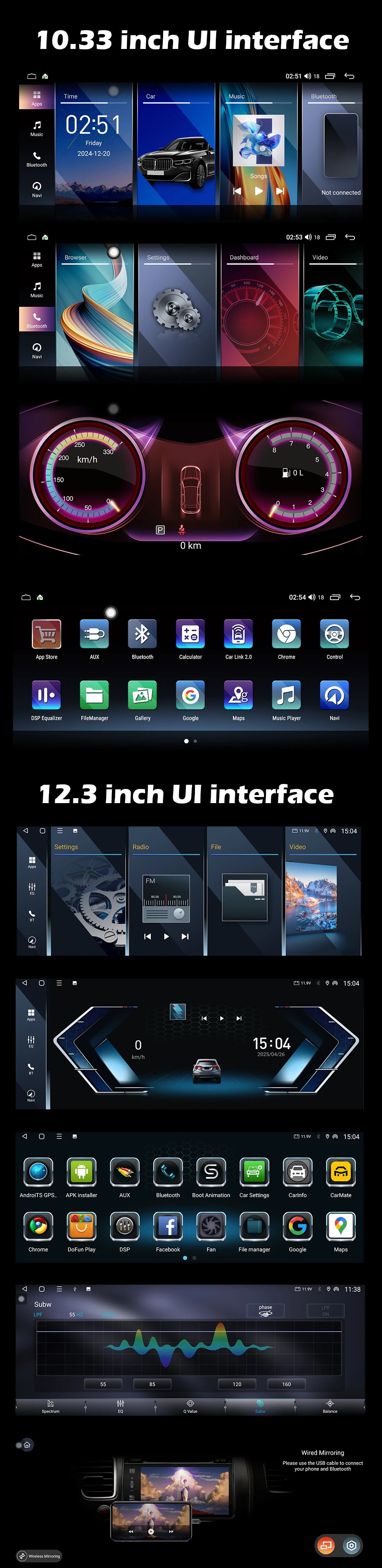 Android OS for BMW X3 G01 X4 G02 2018 - 2020 EVO System Car Radio Video Player Carplay DSP Stereo 12.3 inch Touch Screen 4G WiFi