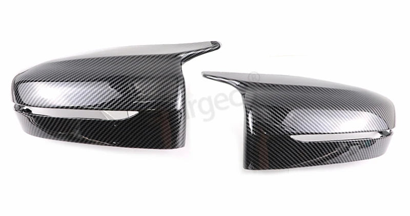 2Pcs Car Bright Black Side Rear View Mirror Cover Replacement For BMW 3 4 5 7 Series G20 G22 G30 G31 G38 G11 G12 2016 - 2022