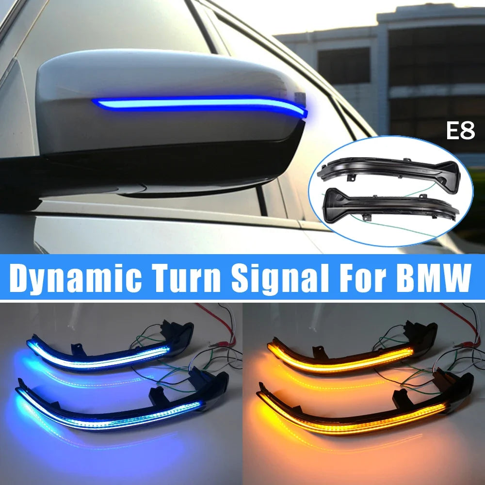 LED Dynamic Turn Signal Light For BMW 5 6 7 8 3 Series G38 G30 G31 G11 G20 M5 Side Mirror Flashing Light Repeater Blinker