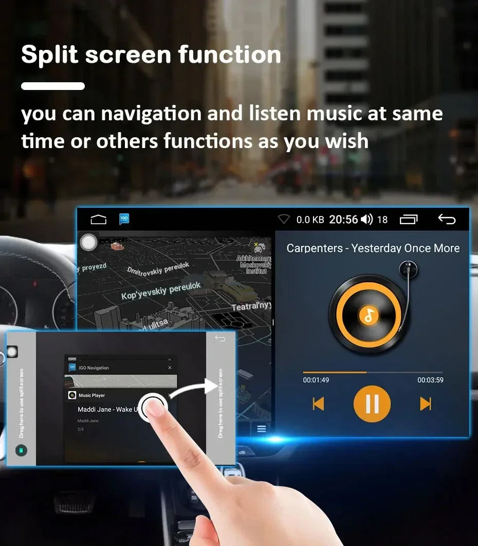 Carplay Android 15 Auto Car Radio Multimedia 7'' Screen For BMW 5 Series E39 X5 E53 M5 1995-2007 2 din autoradio Stereo 4G LTE
