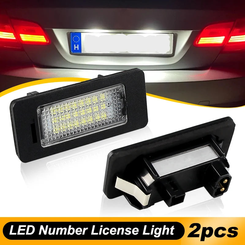 For BMW E92 E93 F30 F31 F45 E39 E60 F10 F11 E70 F80 E84 E82 F22 E90 E91 E61 X1 X3 X5 X6 M3 White LED Number License Plate Light