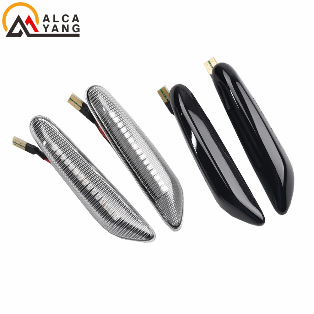 2x Dynamic LED Fender Light Side Marker For BMW 1 3 5 serie E46 E60 E61 E81 E82 E87 E88 E90 E91 E92 E93 X1 E84 X3 E83 X5 E53