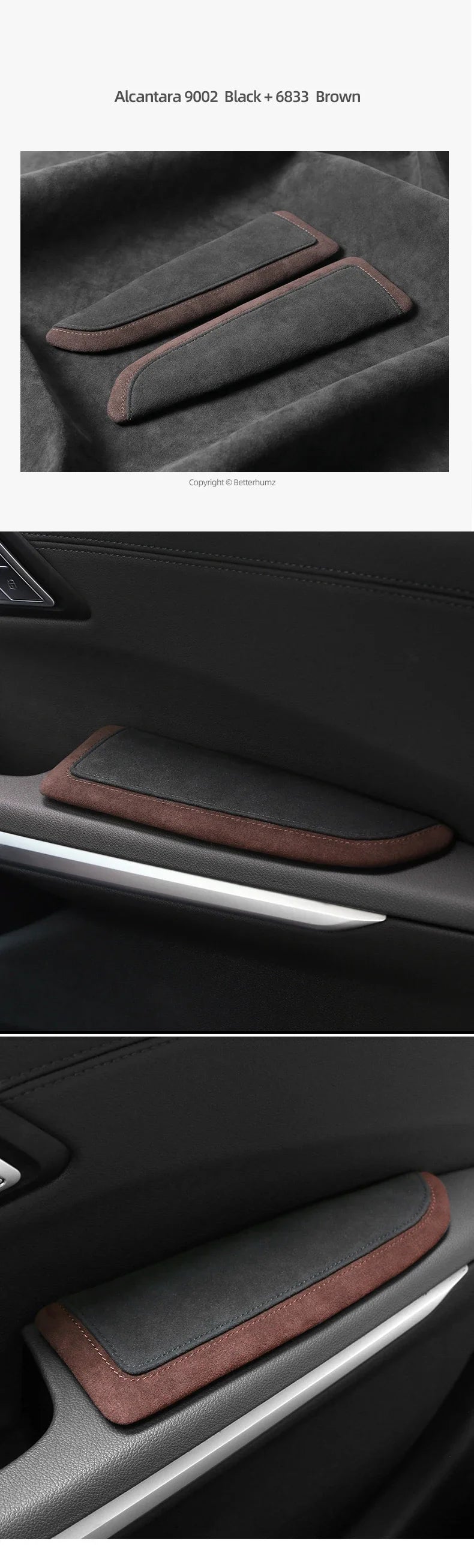 For BMW F30 F20 G20 G30 X3 G01 X5 E70 X6 E71 Made of Alcantara Car Door Armrest Elbow Pad Leg Support Cushion Anti-collision